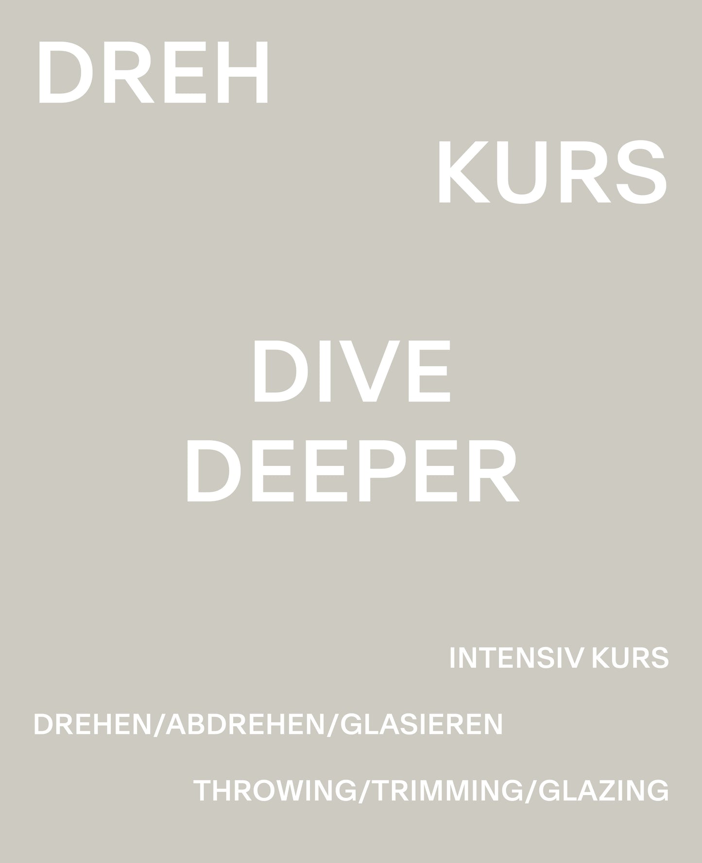 Drehkurs Dive Deeper