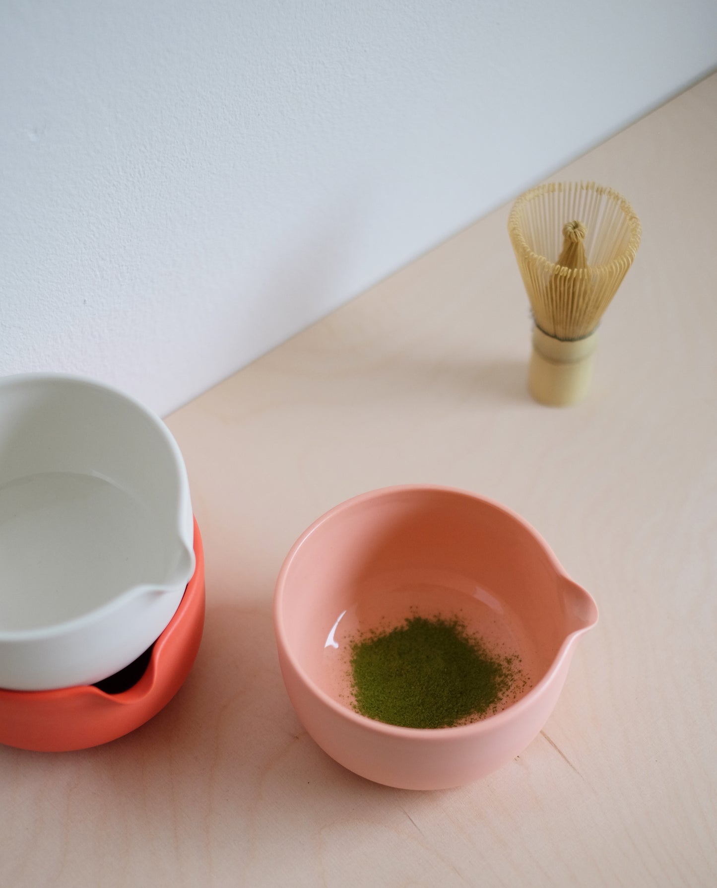 Matcha Schale mit Ausguss