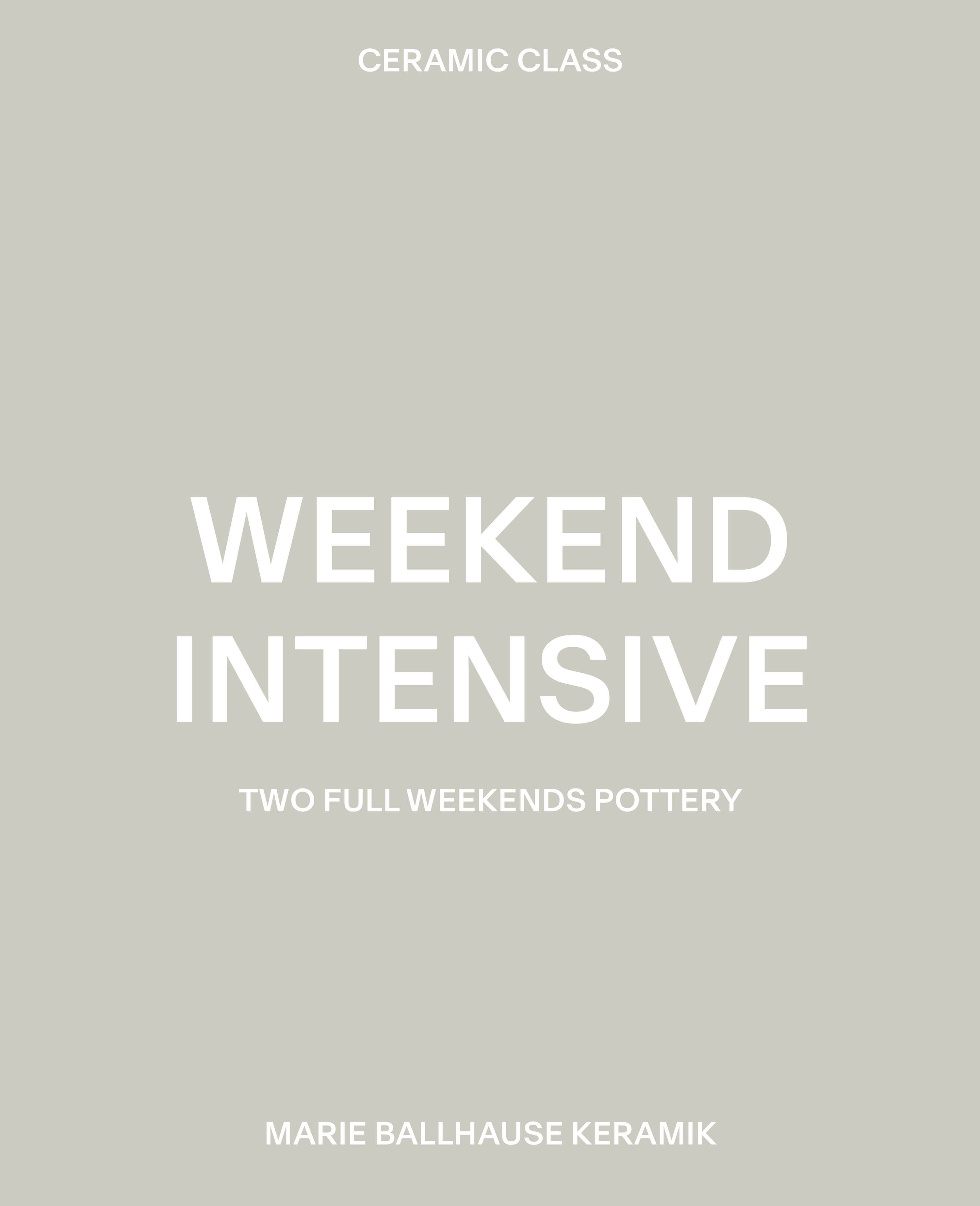 WEEKEND INTENSIVE