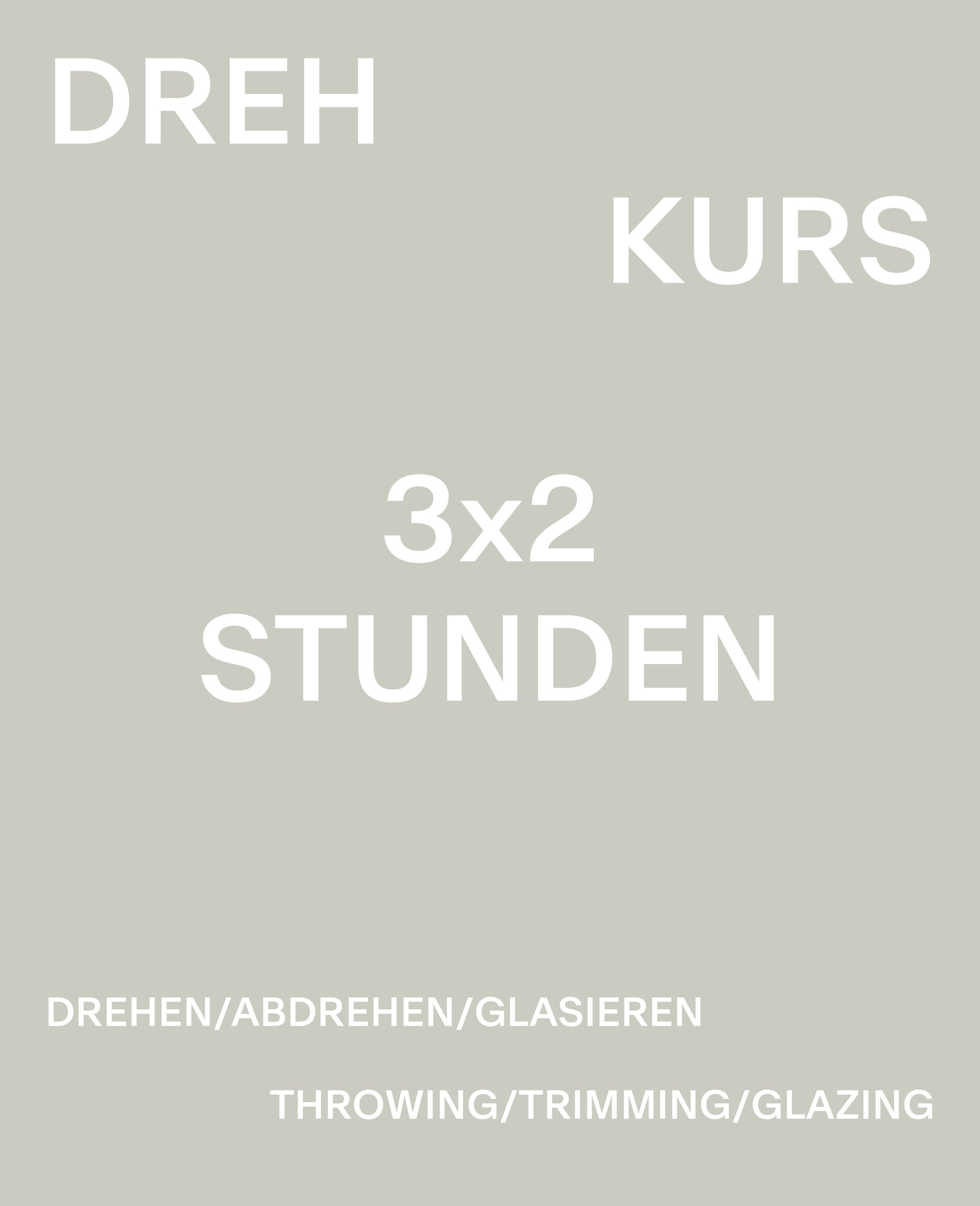 3x2 STUNDEN DREHKURS