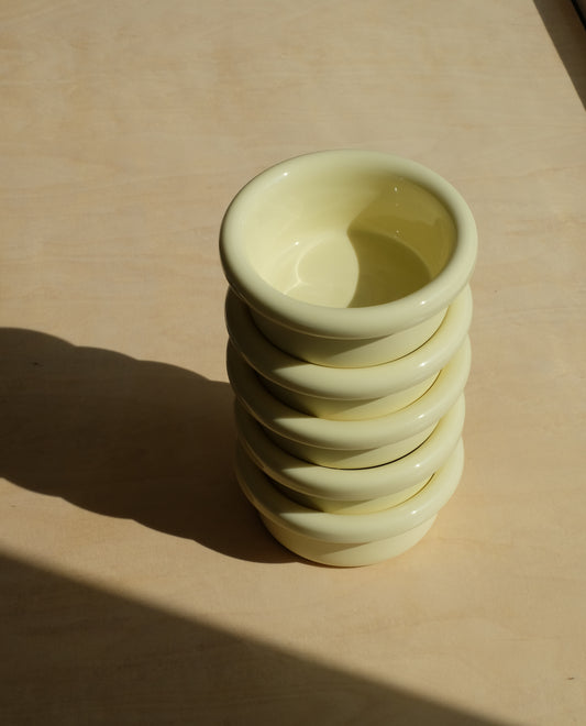 Schale FOLDED Buttergelb